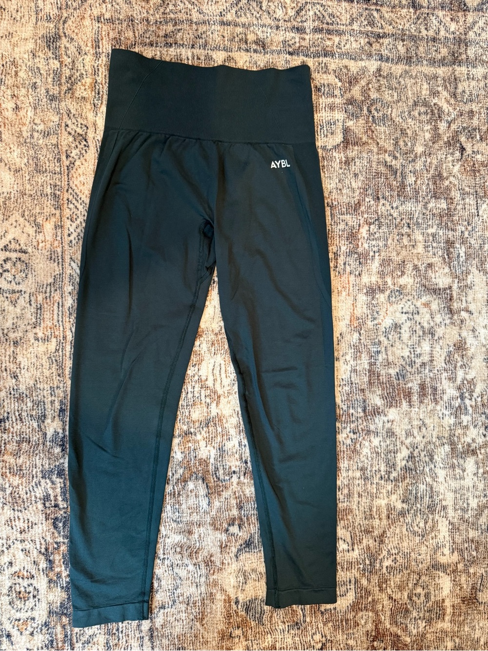AYBL Green High-Waist Women’s Leggings with Logo - Picture 5 of 8